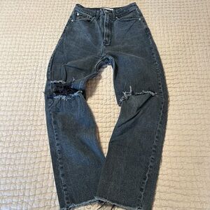 ABERCROMBIE & FITCH The Ankle Straight Ultra High Rise Jeans